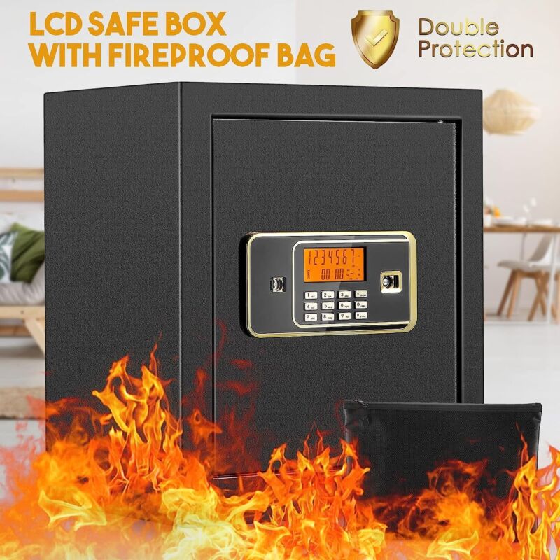 2.2 Cub Safe Box Digital Combination LED Lock Safe Keypad Home