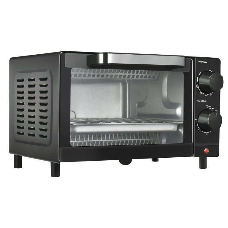 Black 4 Slice Toaster Oven with 3 Setting