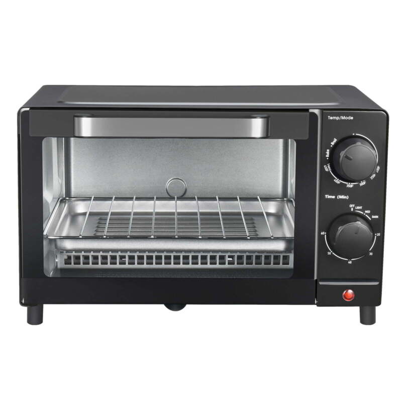 Black 4 Slice Toaster Oven with 3 Setting