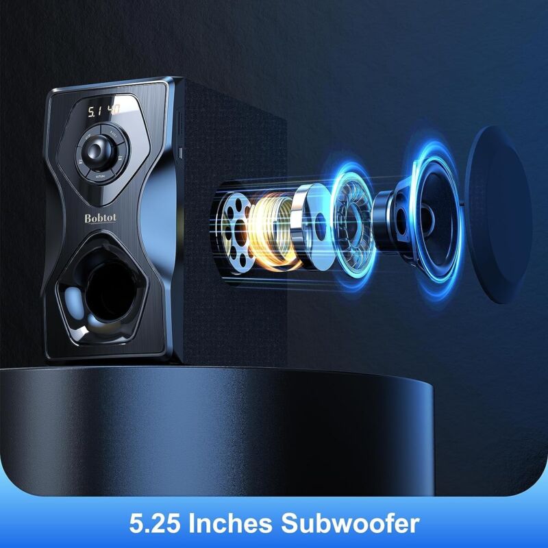 Surround Sound Home Theater Systems 700 Watts Bluetooth Speaker 5.25" Subwoofer