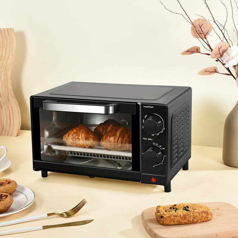 Black 4 Slice Toaster Oven with 3 Setting