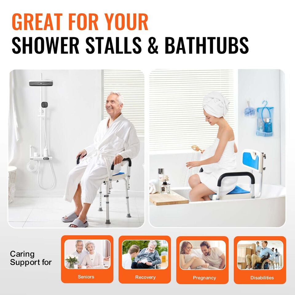 Adjustable Height Shower Chair