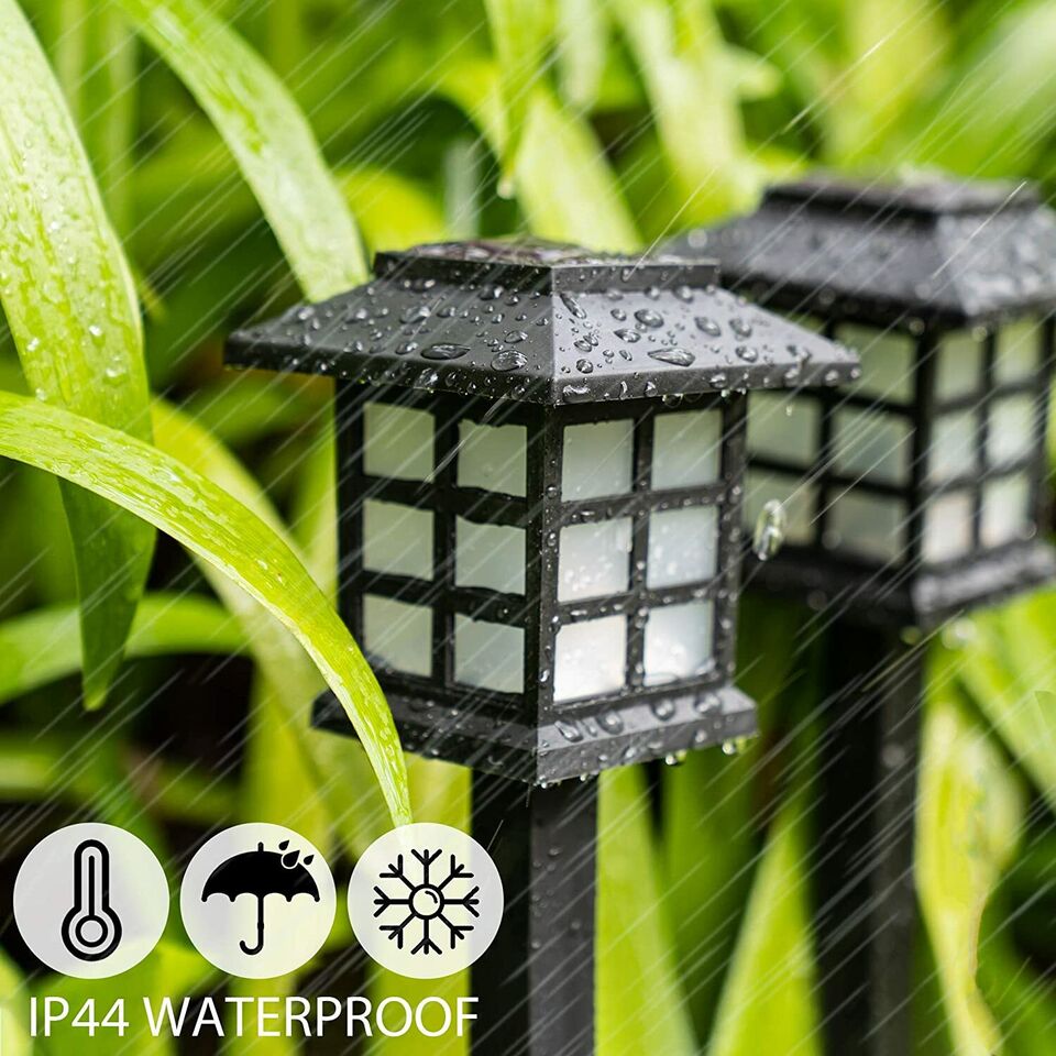 12-Pack Solar Pathway Lights Outdoor