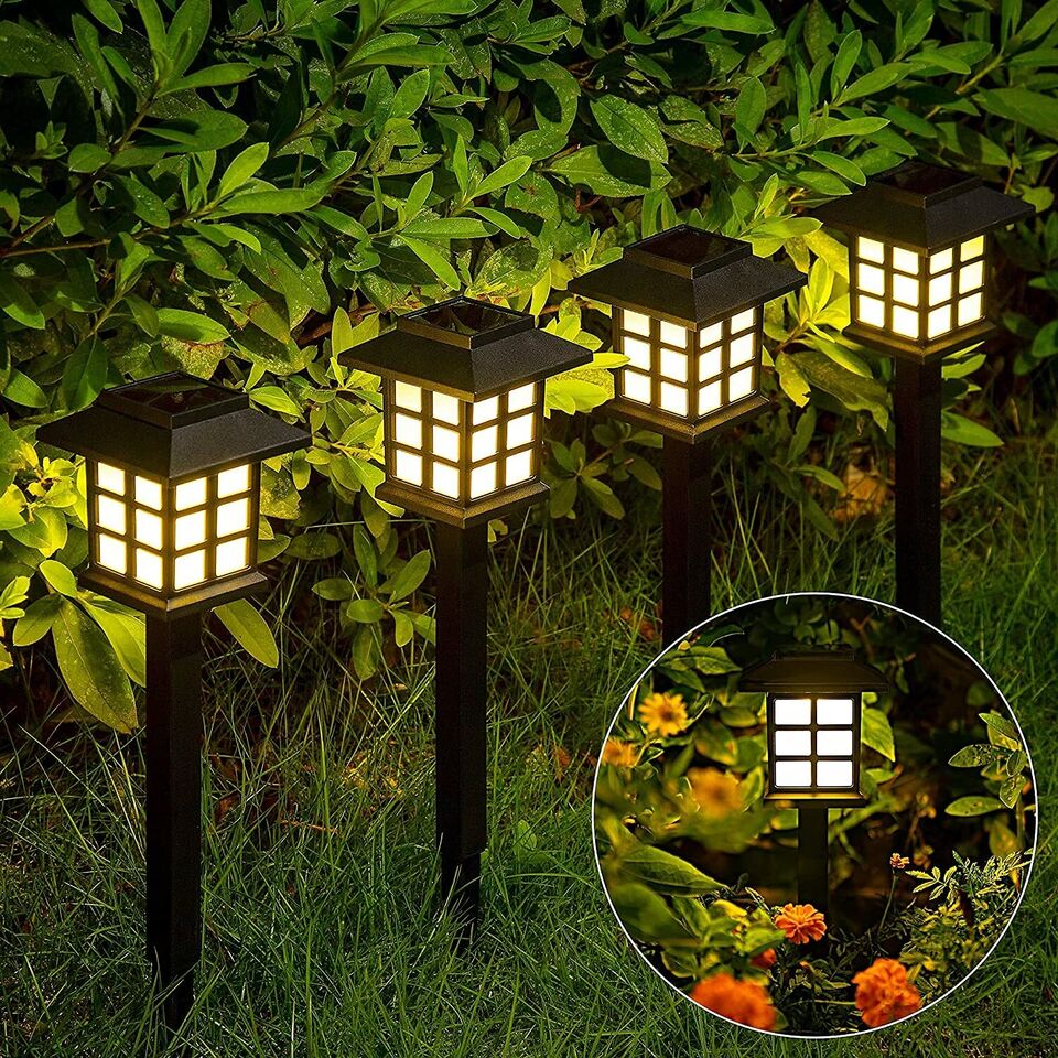 12-Pack Solar Pathway Lights Outdoor