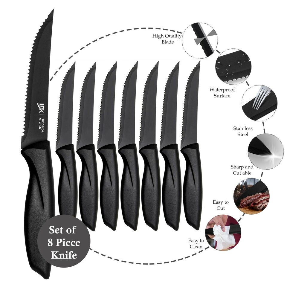 8-Piece Serrated Knives