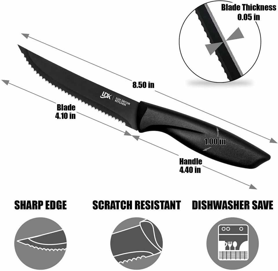 8-Piece Serrated Knives