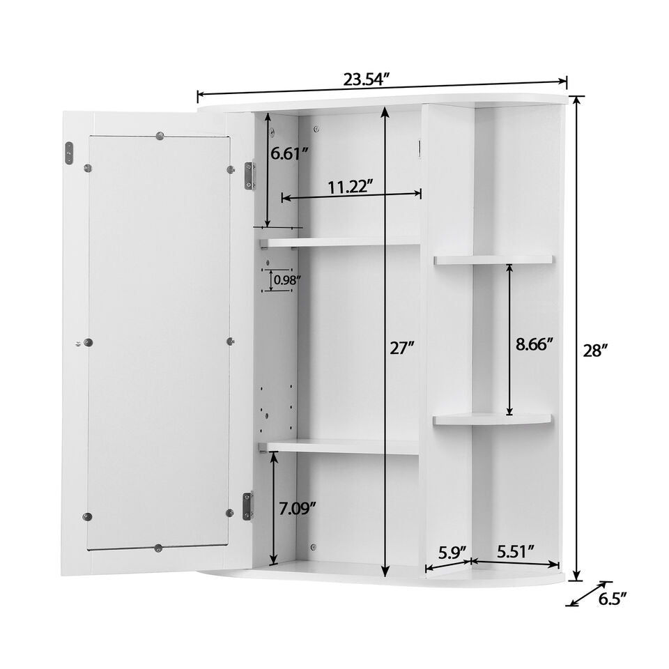 Wall Mounted Bathroom Cabinet With Mirror