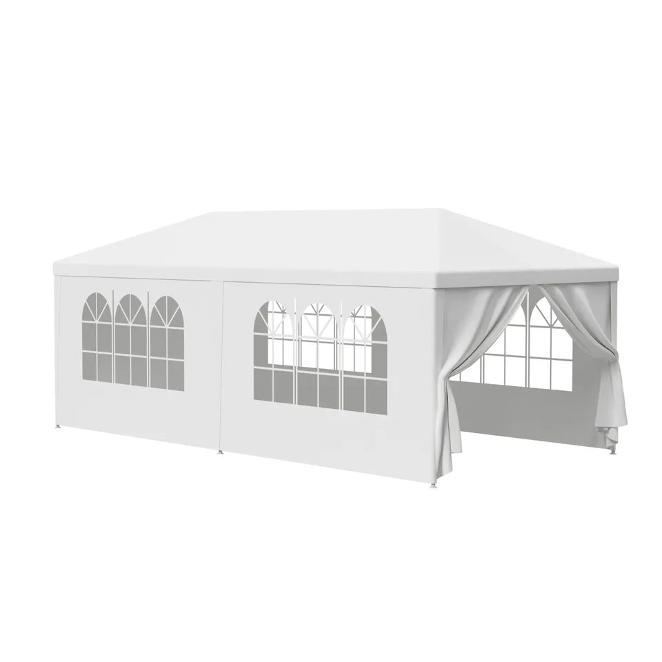 10 x 20' Outdoor Gazebo Party Tent With 6 Side Walls