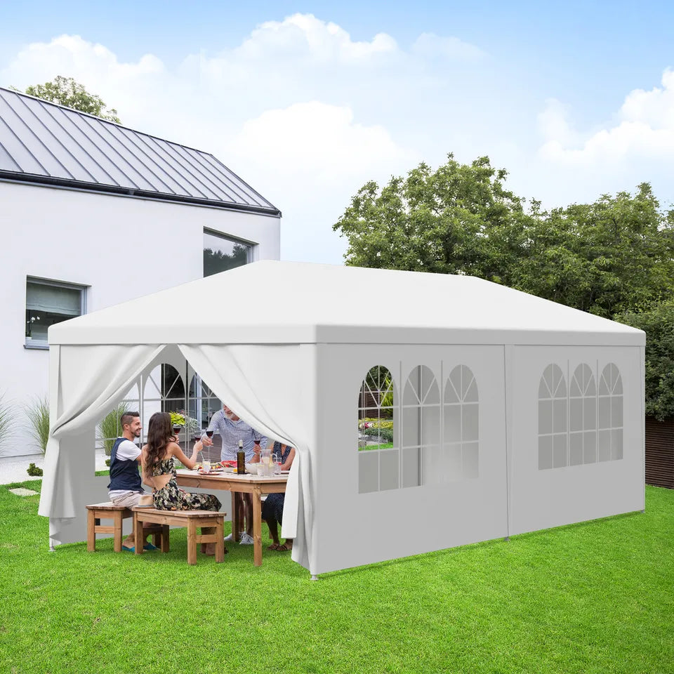 10 x 20' Outdoor Gazebo Party Tent With 6 Side Walls