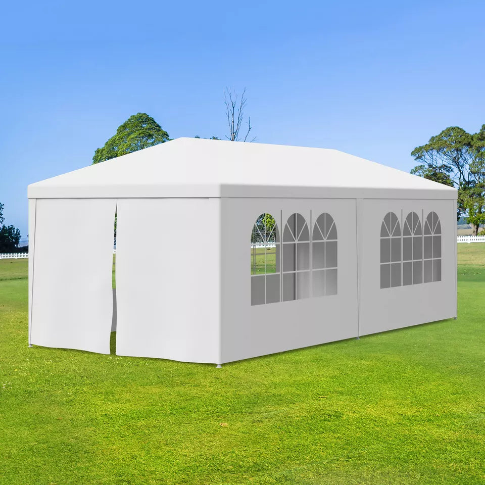 10 x 20' Outdoor Gazebo Party Tent With 6 Side Walls