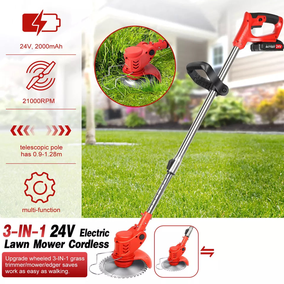 Cordless Electric Weed Lawn Edger Grass String Trimmer