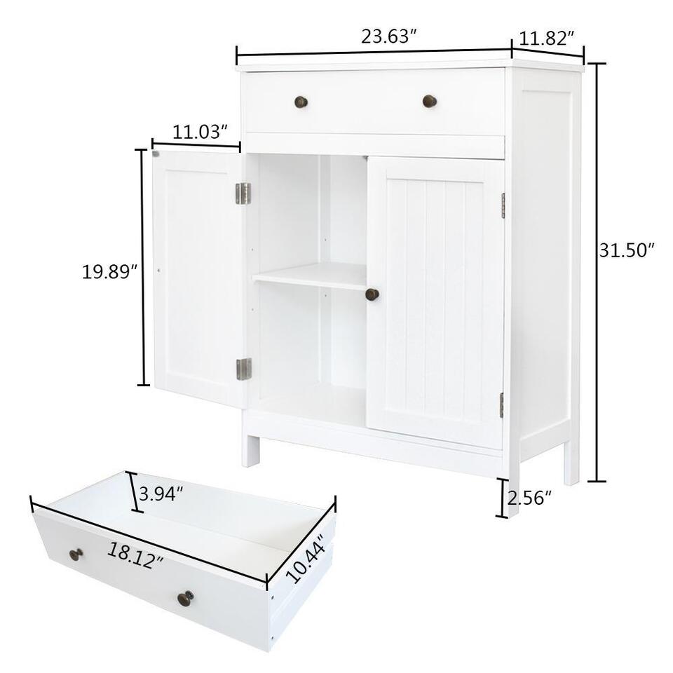 Bathroom Storage Cabinet Floor Standing - Versatile